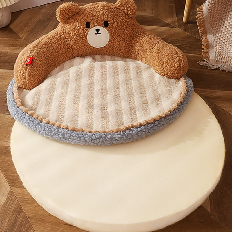 bear shaped cozy pet bed, view 7 - MRSLM