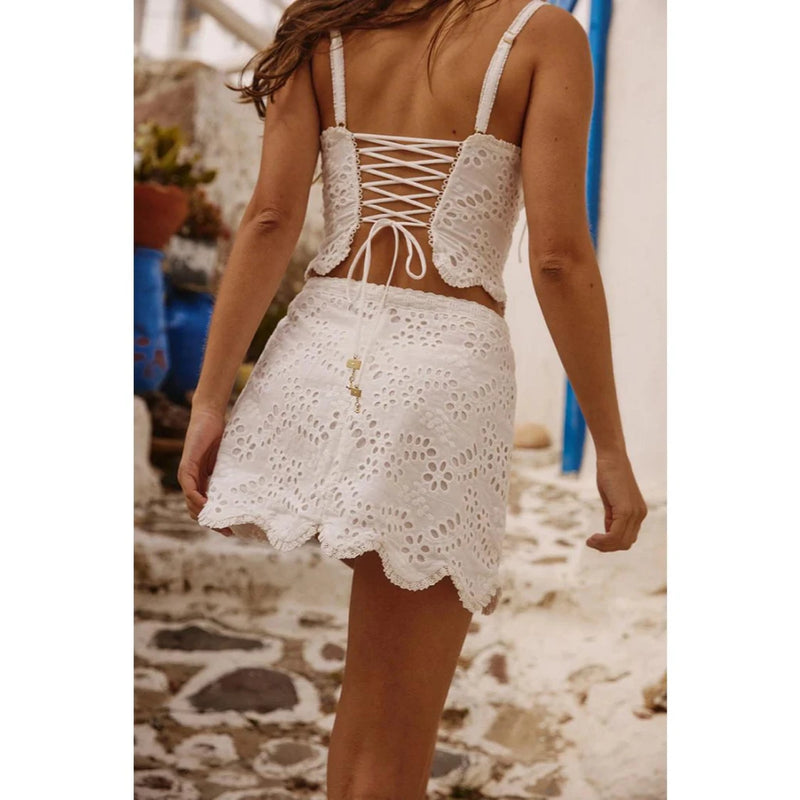 floral lace 2-piece skirt set, view 6 - MRSLM