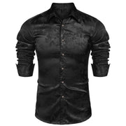 Men's satin dress shirt, view 3 - MRSLM