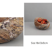 rainforest brown marble bowl, view 5 - MRSLM