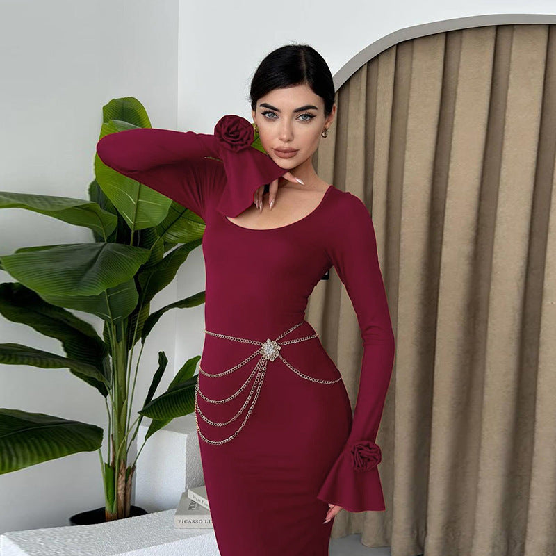rose long sleeve dress - MRSLM
