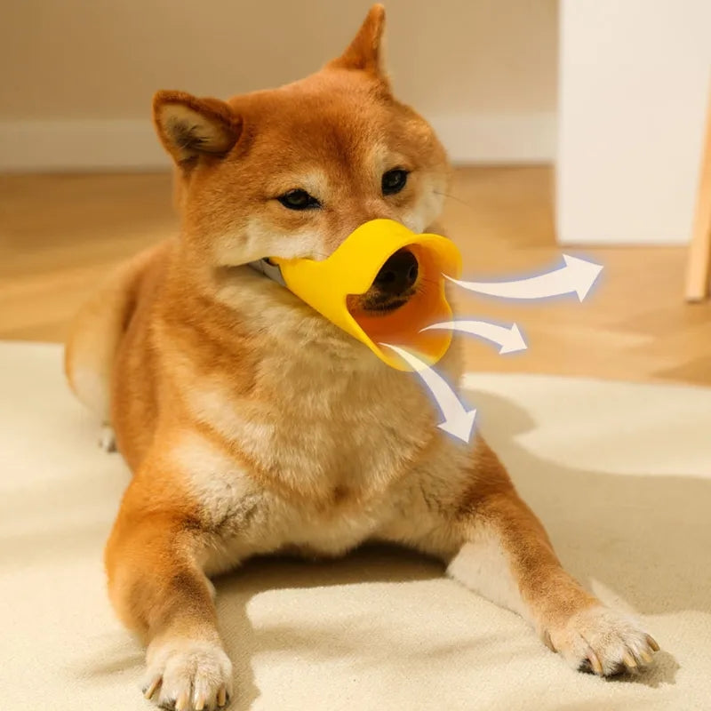 silicone duck-bill dog muzzle, view 8 - MRSLM
