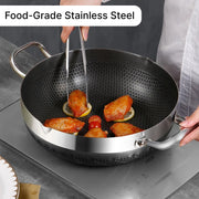 stainless steel non-stick frying pan, view 6 - MRSLM