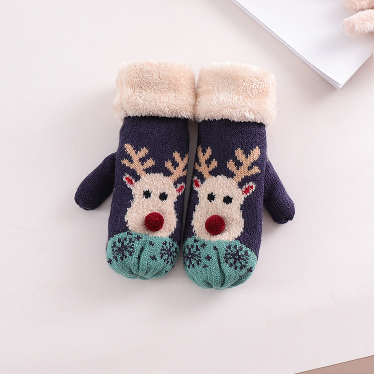 Christmas knitted gloves - MRSLM