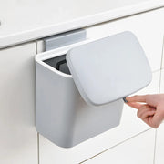 wall mounted slide cover trash can, view 8 - MRSLM