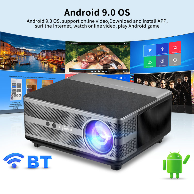 full hd 1080p wifi led projector, view 3 - MRSLM