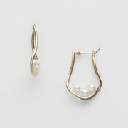 freshwater pearl earrings 925 silver, view 5 - MRSLM