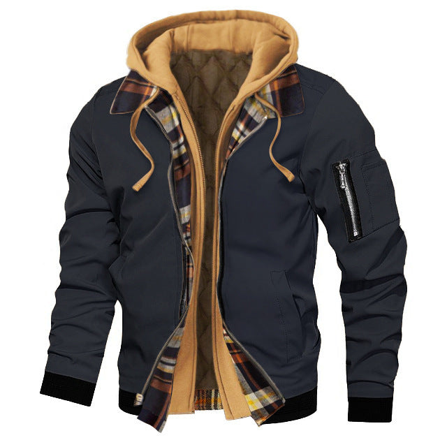 men's thick hooded jacket, view 17 - MRSLM