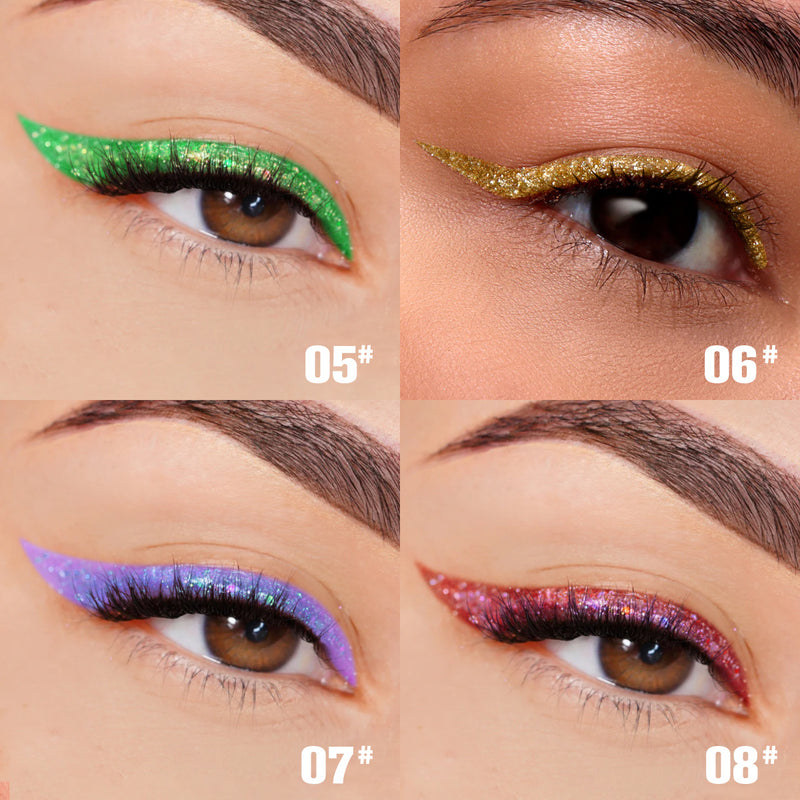 liquid glitter eyeliner set, view 6 - MRSLM