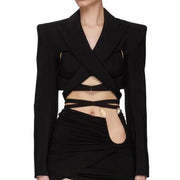women's slim blazer, view 5 - MRSLM