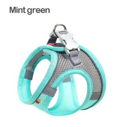 reflective dog harness vest, view 2 - MRSLM