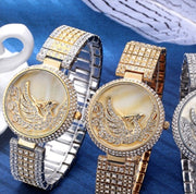 phoenix rhinestone watch, view 2 - MRSLM