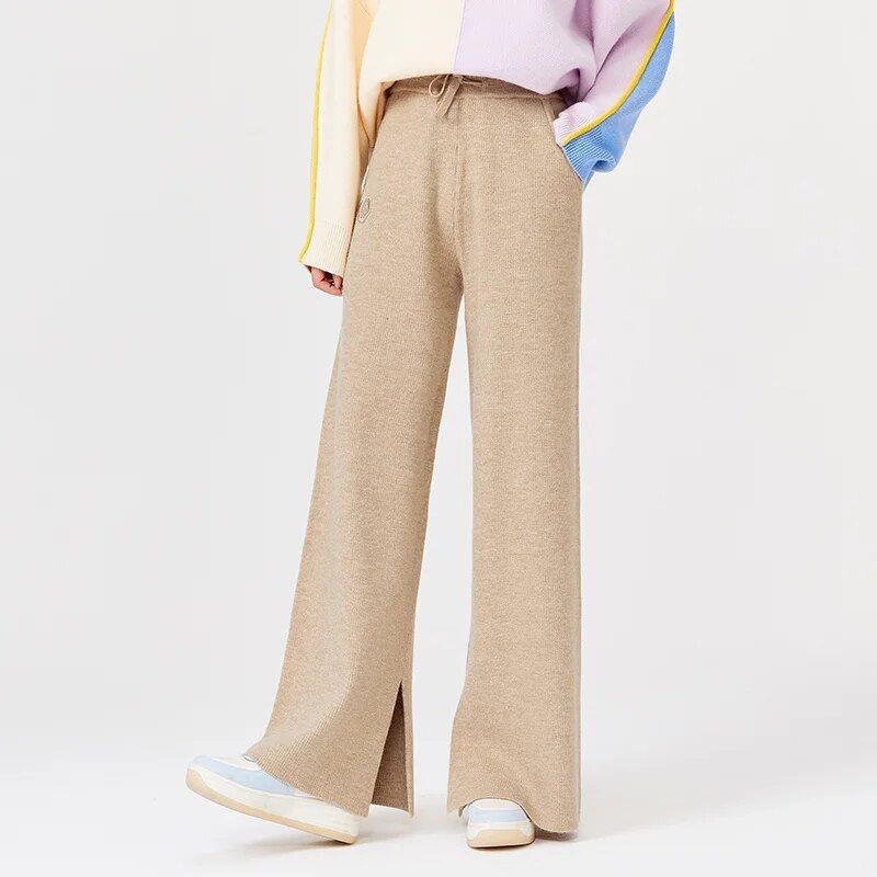 winter wide leg casual pants, view 5 - MRSLM