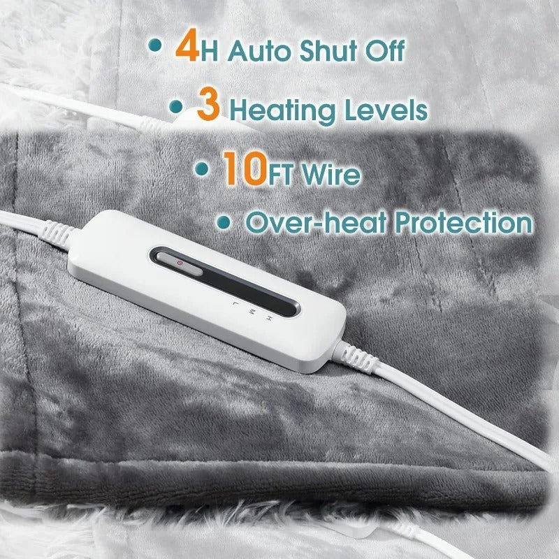 electric heated blanket throw, view 6 - MRSLM