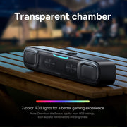 portable bluetooth soundbar speaker, view 5 - MRSLM
