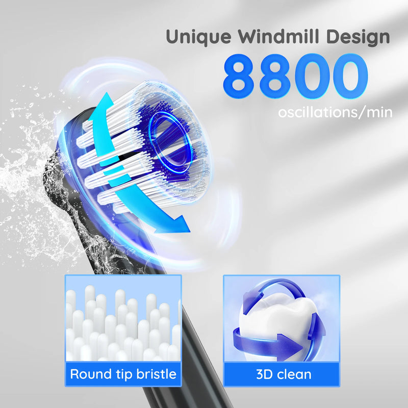 Rotating electric toothbrush, view 6 - MRSLM