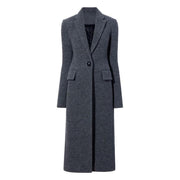 elegant woolen long coat for women, view 7 - MRSLM
