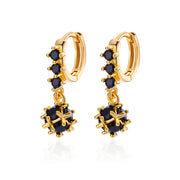 spherical black zircon dangle earrings, view 13 - MRSLM