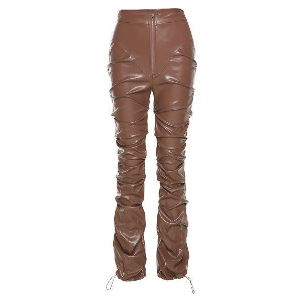 pleated high waist trousers, view 3 - MRSLM