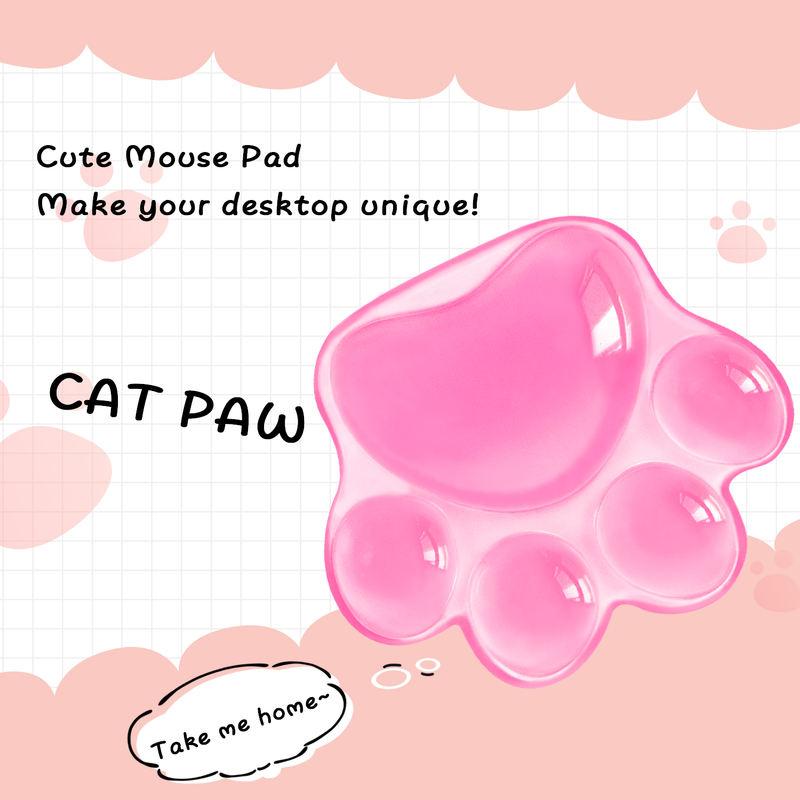 cat paw mouse wrist rest, view 2 - MRSLM