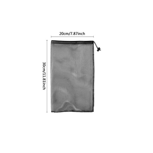 nylon mesh drawstring storage bag, view 2 - MRSLM
