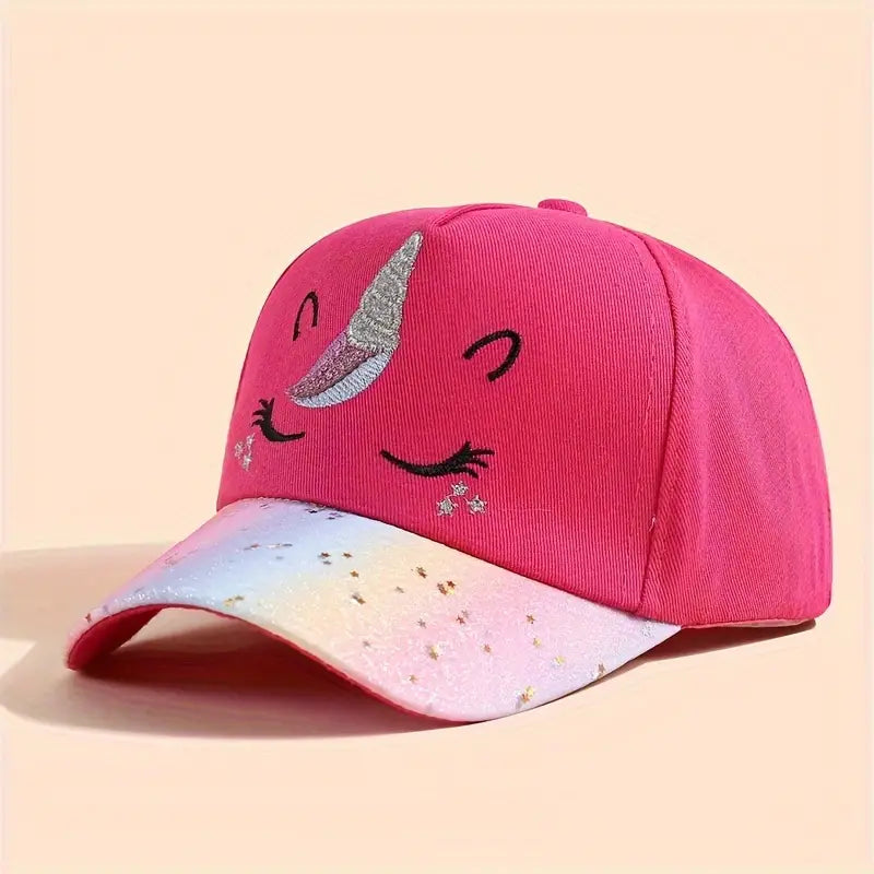 kids unicorn snapback cap, view 3 - MRSLM