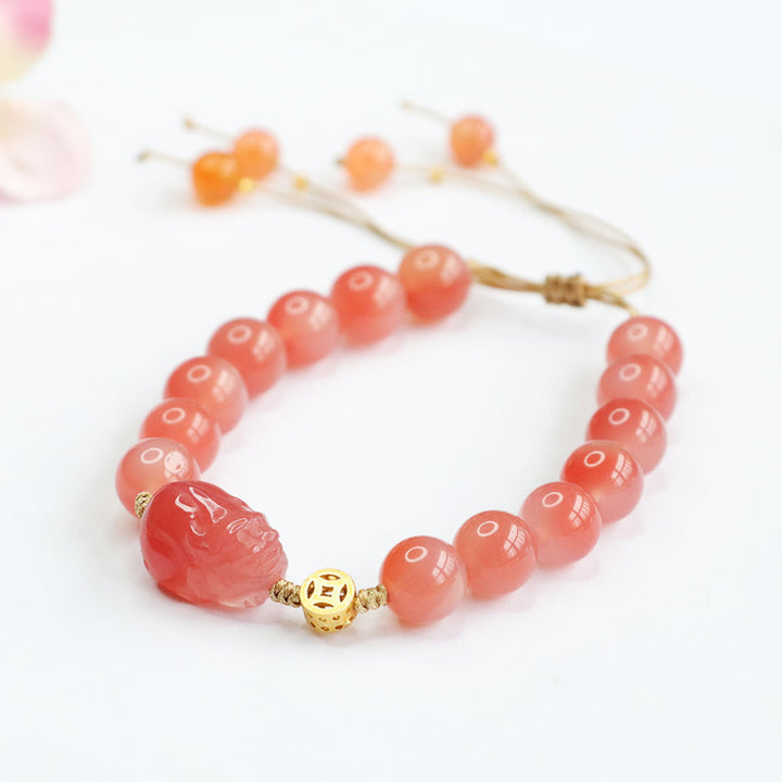 Natural Salt Source Agate Bracelet Pixiu