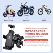 360 degree bike and motorcycle phone mount, view 8 - MRSLM