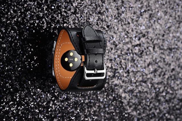 leather watch strap, view 3 - MRSLM