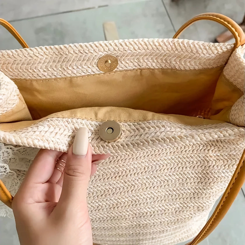 Bohemian Straw Woven Shoulder Bag