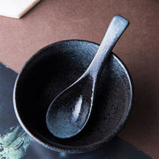 japanese ceramic soup spoon, view 9 - MRSLM