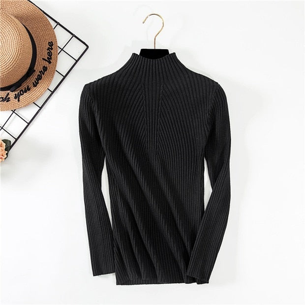women's half-neck sweater, view 3 - MRSLM