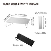 portable aluminum camping table, view 5 - MRSLM