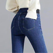 Women's high waist slim fit jeans, view 6 - MRSLM