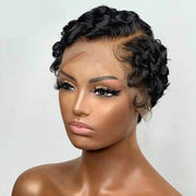 human hair pixie cut bob wig, view 7 - MRSLM