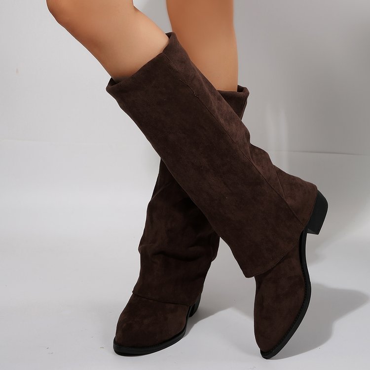 Chunky heel cowboy boots, view 3 - MRSLM