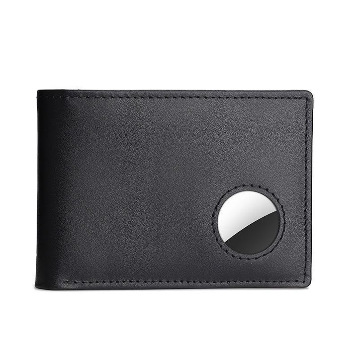 Genuine Cow Leather Wallet for Men with Airtag Holder &amp; RFID Blocking
