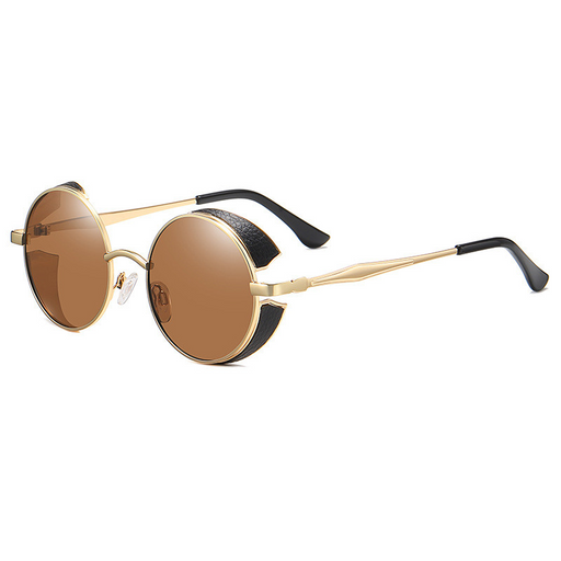 round retro polarized sunglasses, view 4 - MRSLM