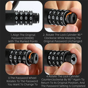 4-digit anti-theft bicycle lock, view 8 - MRSLM