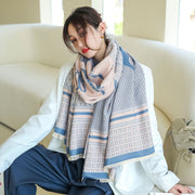 Women's tie-dye faux cashmere scarf, view 16 - MRSLM