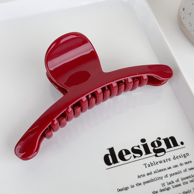 red geometry hair claw, view 9 - MRSLM