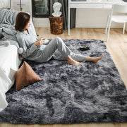 plush gray area rug, view 8 - MRSLM