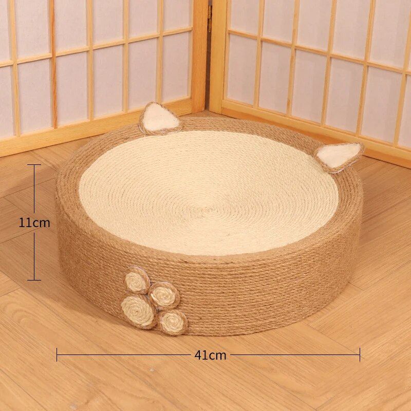 round cat scratching pad, view 3 - MRSLM