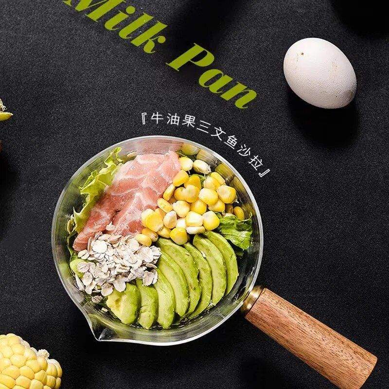 glass cooking pot with wooden handle, view 6 - MRSLM