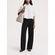 high-waist hollow-out knit trousers, view 2 - MRSLM