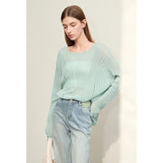 hollow out knit blouse, view 4 - MRSLM