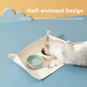waterproof pu leather pet placemat, view 6 - MRSLM