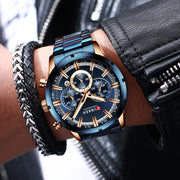 men's stainless steel quartz watch, view 10 - MRSLM