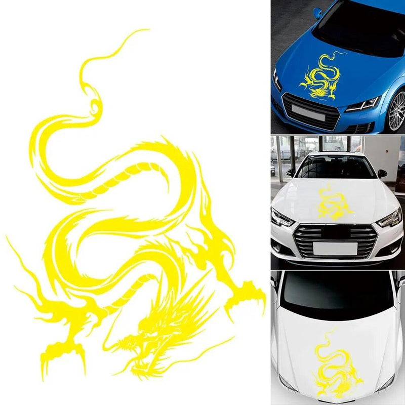 dragon pattern car hood decal, view 5 - MRSLM