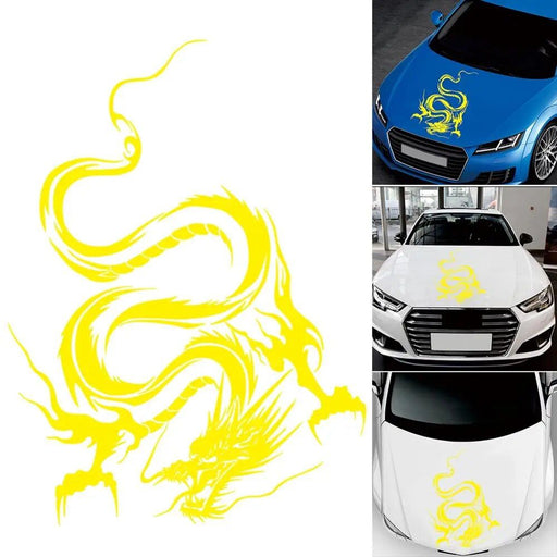 dragon pattern car hood decal, view 5 - MRSLM